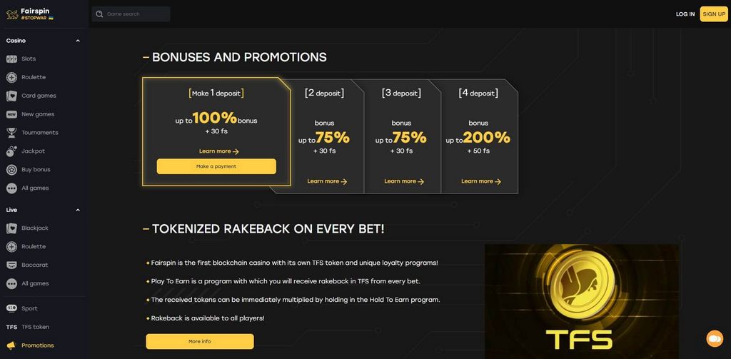 Fairspin Casino -sovellus - Tarjolla laitteellesi?